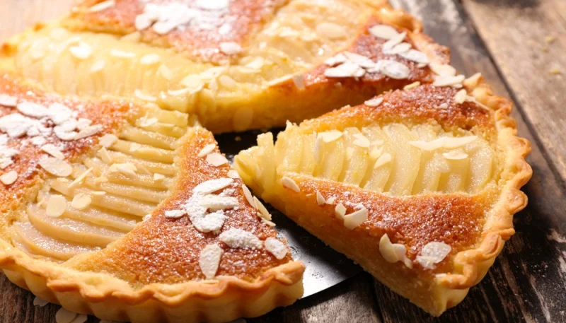 Tarte frangipane aux poires et au chocolat