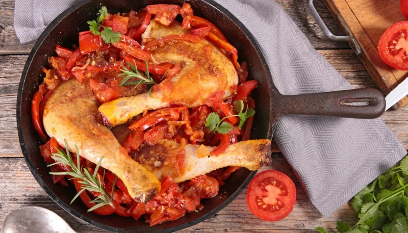 Poulet basquaise