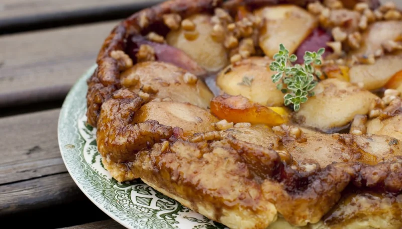 Tarte tatin de poires au chocolat