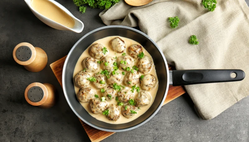 Boulettes de poulet et riz