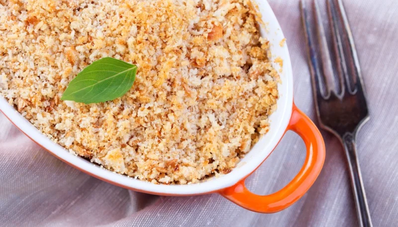 Crumble de poulet à la moutarde