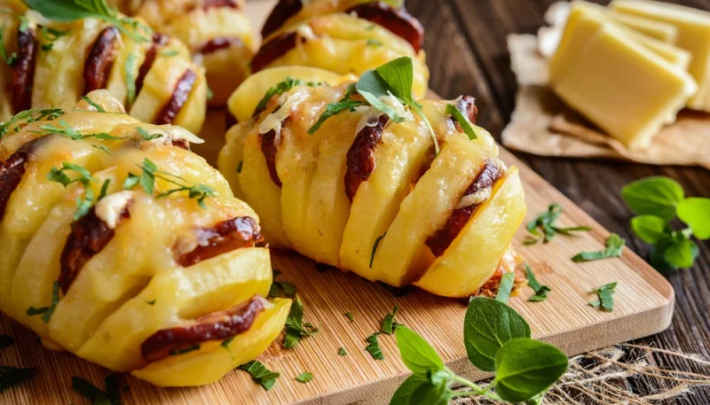 Pommes de terre rôties au chorizo
