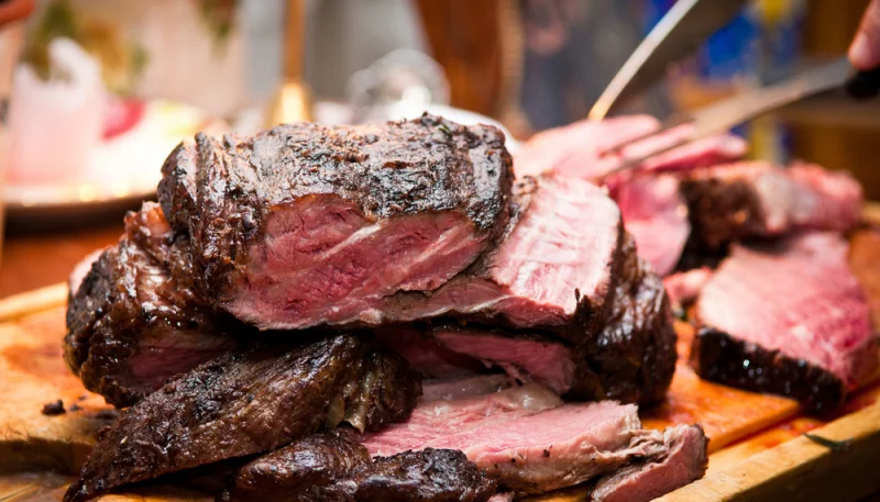 Rôti de boeuf à l'échalote