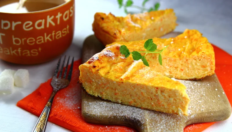 Tarte aux carottes, à la ricotta et au cumin