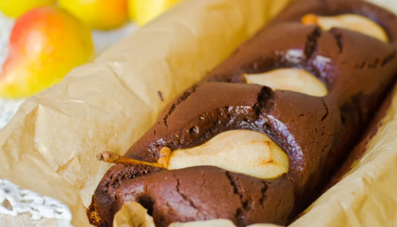 Moelleux de poires au chocolat