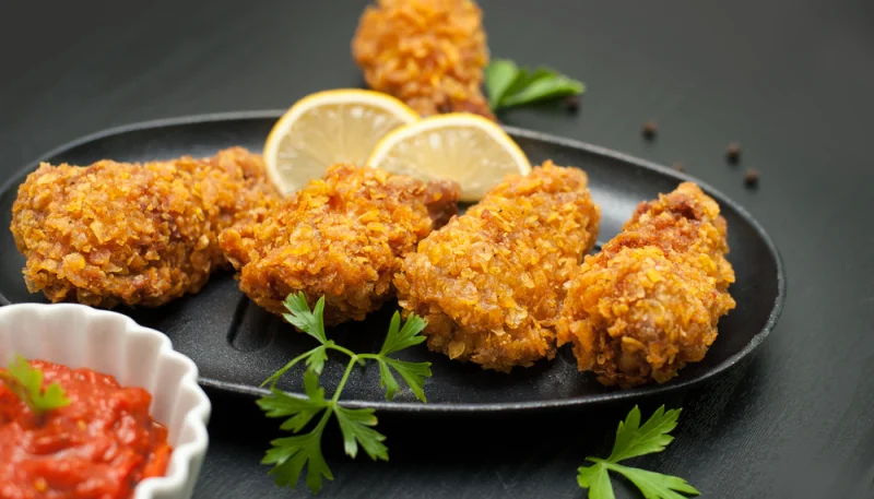 Poulet pané au citron et au parmesan
