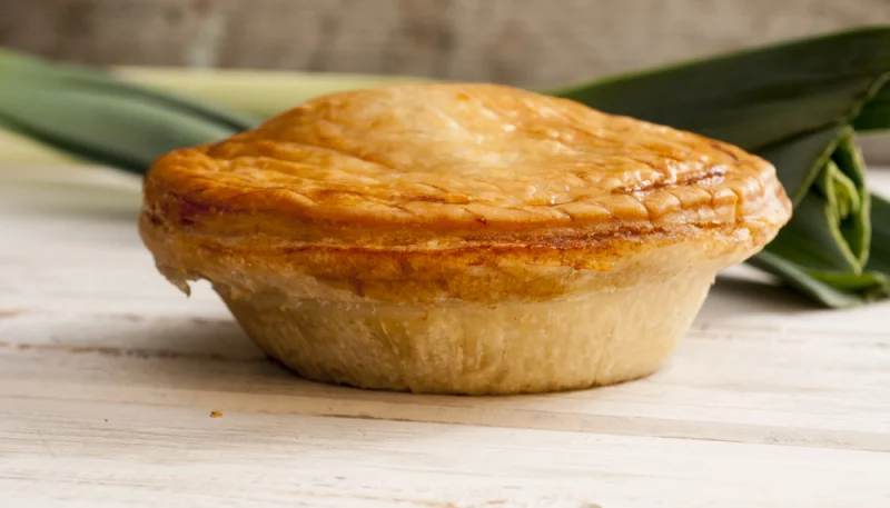 Tourte au poulet et poireaux