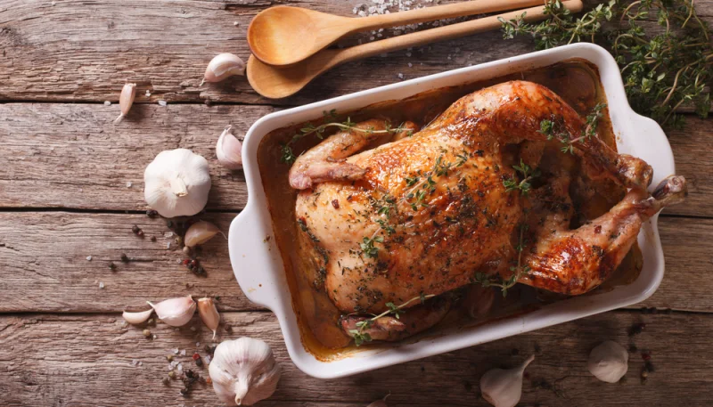 Poulet rôti à la moutarde