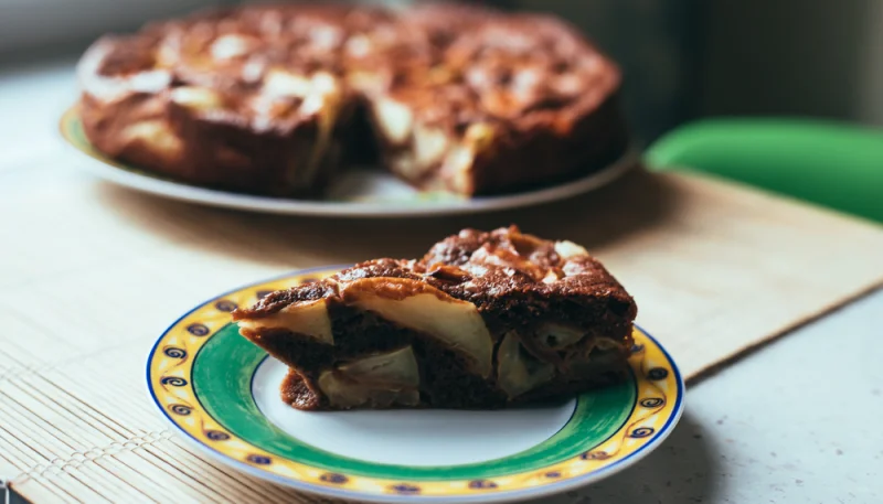 Clafoutis aux pommes et chocolat