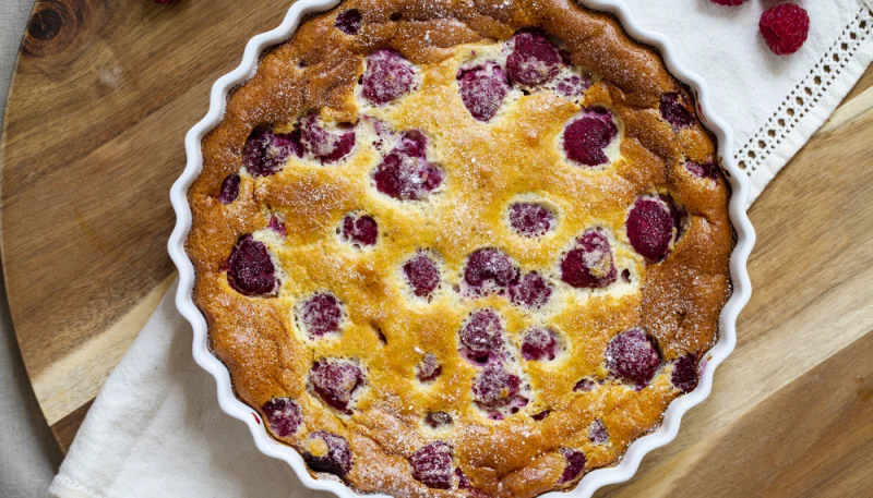 Clafoutis aux framboises
