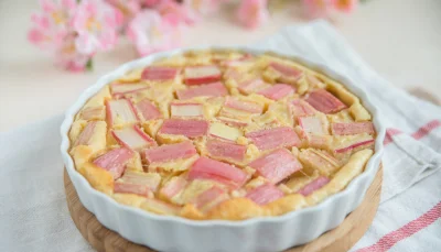 Clafoutis à la rhubarbe