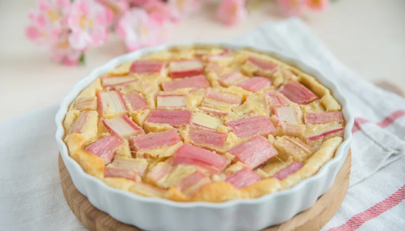 Clafoutis à la rhubarbe