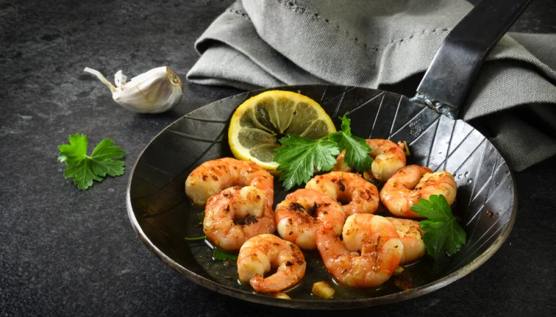 Crevettes à l'ail