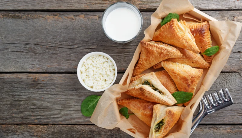 Feuilletés de chèvre et épinards