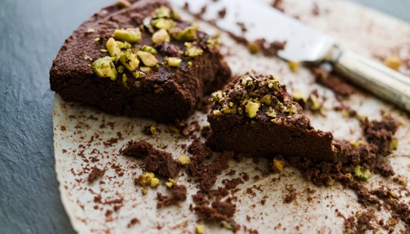 Moelleux au chocolat et pistaches