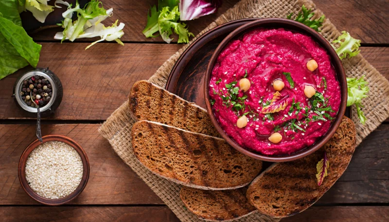 Houmous de betterave
