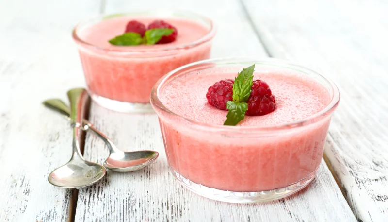 Mousse aux framboises