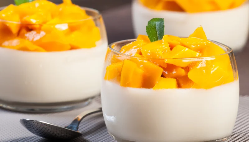 Panna cotta à la mangue