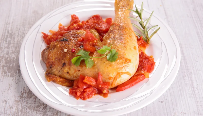 Poulet basquaise au Cookeo