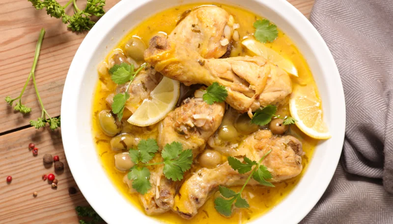 Poulet aux olives