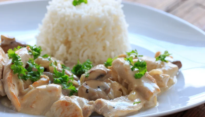 Blanquette de poulet légère
