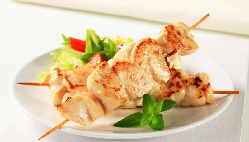 Brochettes de dinde aux épices