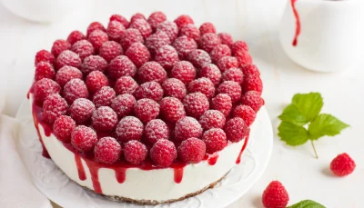 Cheesecake aux framboises
