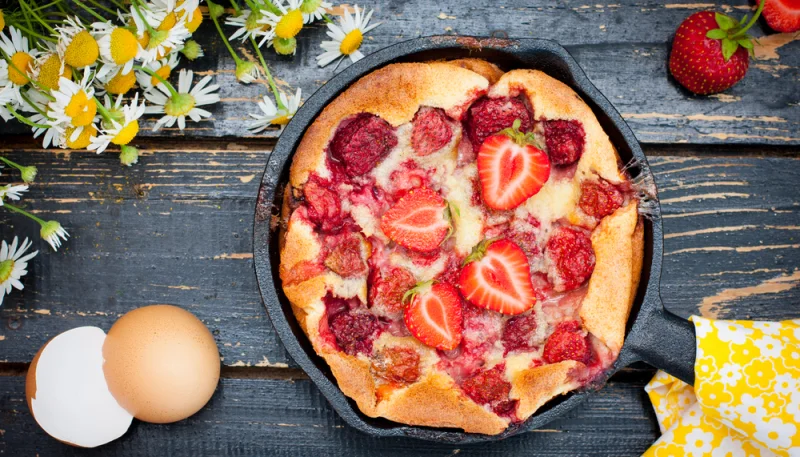Clafoutis aux fraises