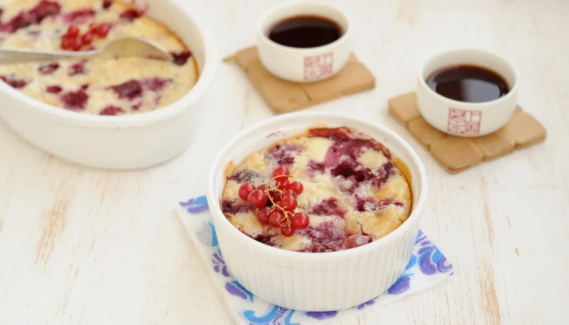 Clafoutis aux groseilles