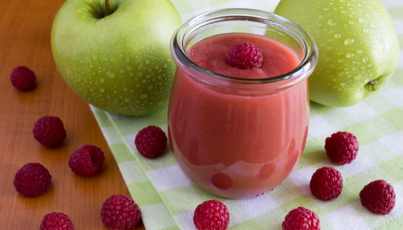 Compote de pommes et framboises au Cookeo