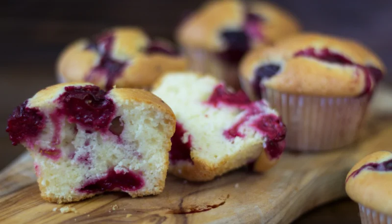 Muffins à la cerise
