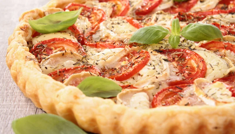 Tarte aux tomates et chèvre