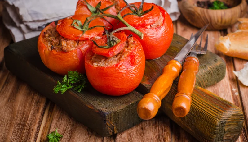 Tomates farcies au boeuf