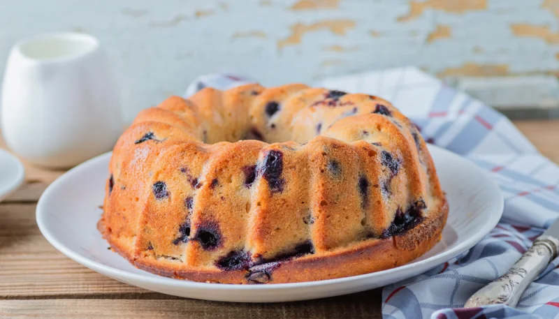 Bundt cake aux myrtilles