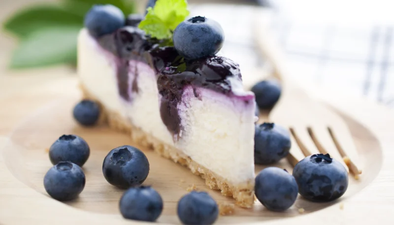 Cheesecake aux myrtilles