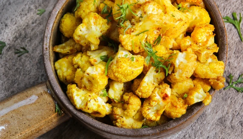 Chou-fleur rôti au curry