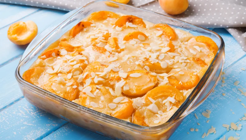Clafoutis aux abricots et amandes