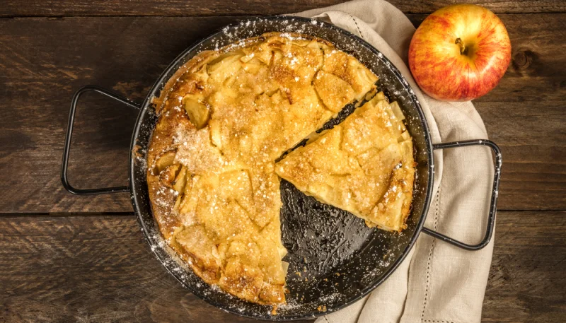 Gâteau aux pommes à la poêle