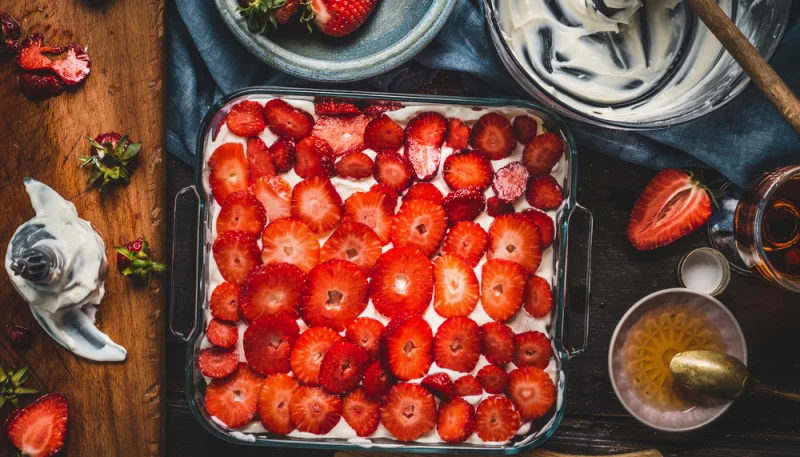 Tiramisu aux fraises