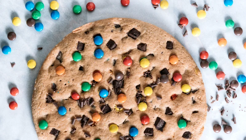 Cookie géant aux M&M's