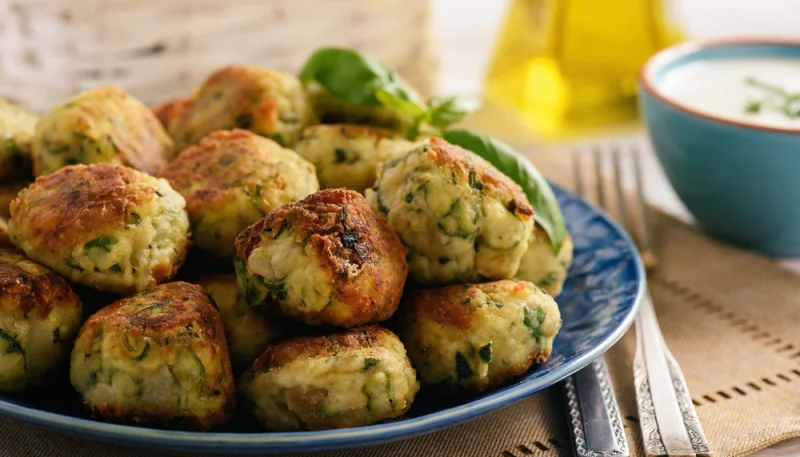 Boulettes de courgettes à la mozzarella