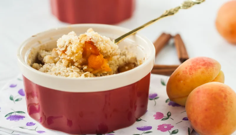 Crumble aux abricots
