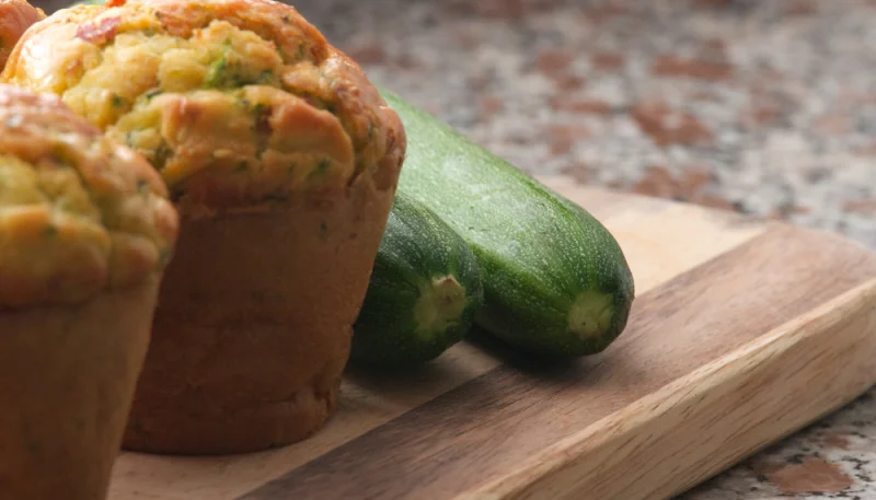 Muffins aux courgettes et chèvre