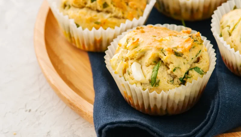 Muffins feta et basilic