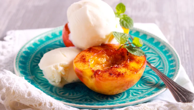 Nectarines rôties au miel