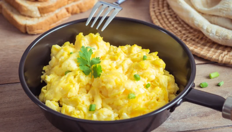 Oeufs brouillés au Cooking Chef