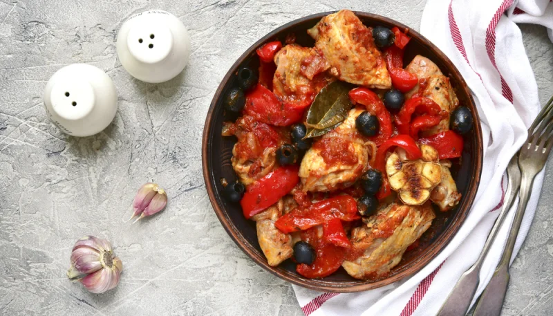 Poulet à la basquaise au Companion