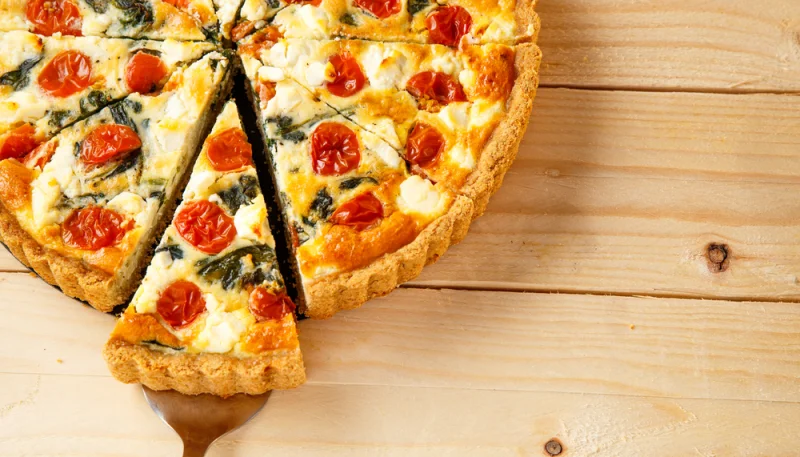 Quiche tomates, épinards et chèvre