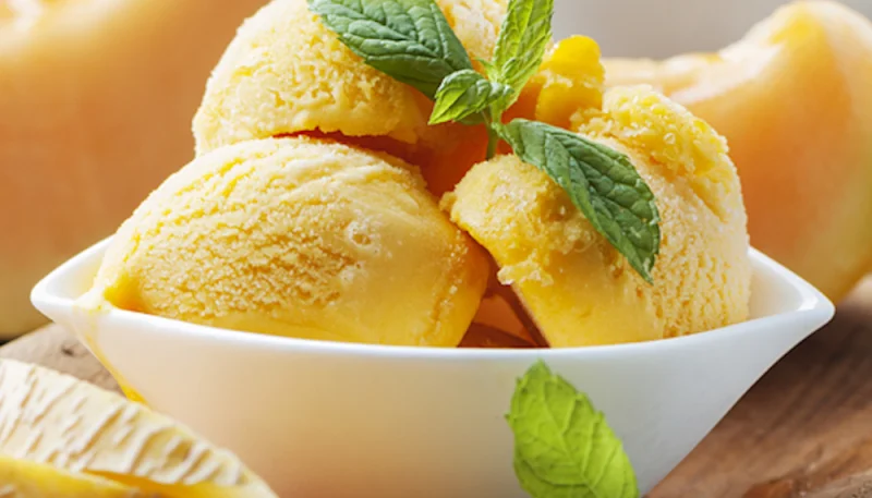 Sorbet au melon sans sorbetière