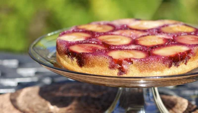 Tarte tatin aux prunes